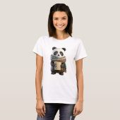 T-shirt Café du matin de Panda (Devant entier)