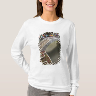 T-shirt Café en plein air le long de la River Walk et pont