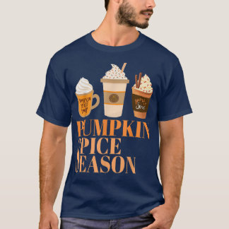 T-shirt Café épice citrouille Latte Automne Saison Automne