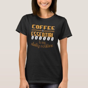 T-shirt Café Est Essentiel Espresso Amour J'Aime Boire Caf