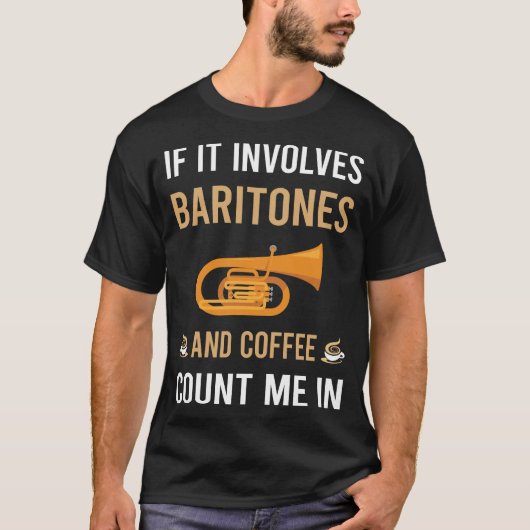 T-shirt Café et baryton (Devant)