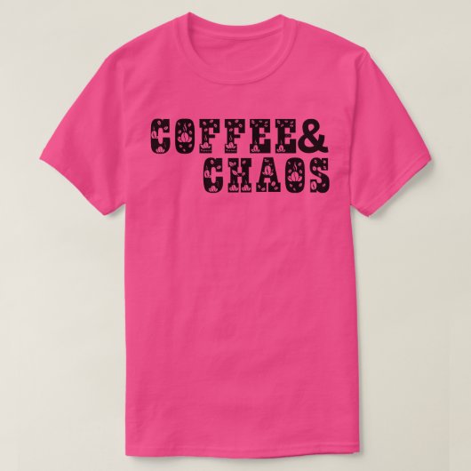 T-shirt Café et chaos 12 (Design devant)