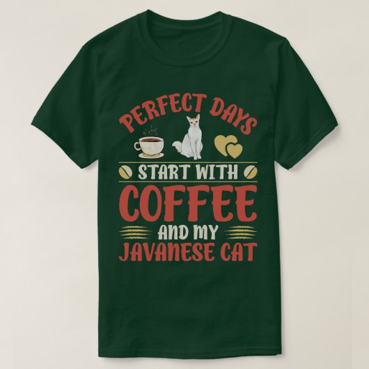 T-shirt Café Et Chats 3 (Design devant)