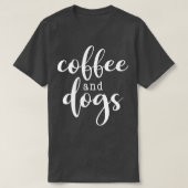 T-shirt Café et Chiens (3) (Design devant)