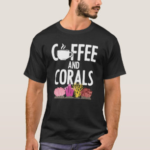 T-shirt Café Et Coraux Caféine Aquarium d'eau salée