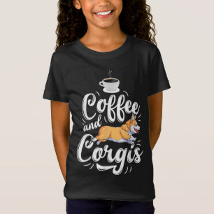 T-Shirt Café Et Corgis Corgi Chien Adulte À La Caféine Hom