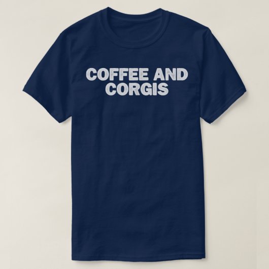 T-shirt Café Et Corgis Mini cool Drôle (Design devant)