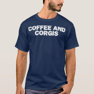 T-shirt Café Et Corgis Mini cool Drôle