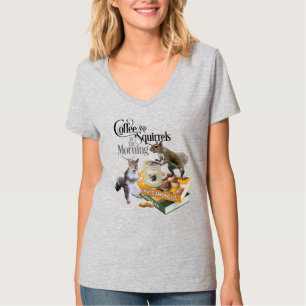 T-shirt Café et écureuils - Amoureux des écureuils