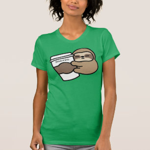 T-shirt café et fentes personnalisés