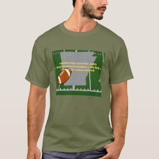 T-shirt Café et Football en Arkansas