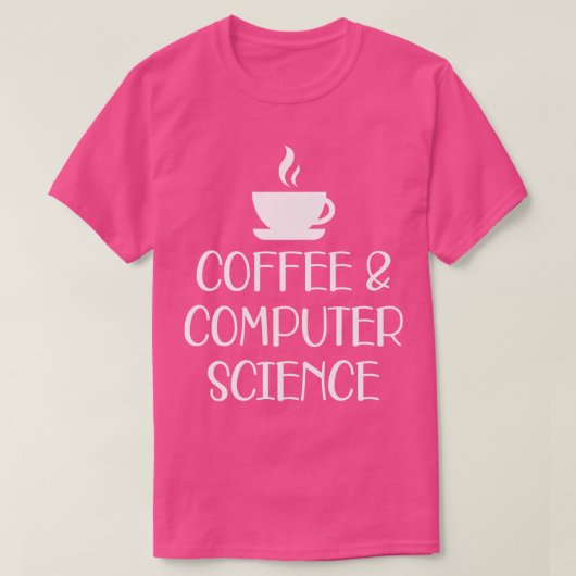 T-shirt Café et informatique w (Design devant)