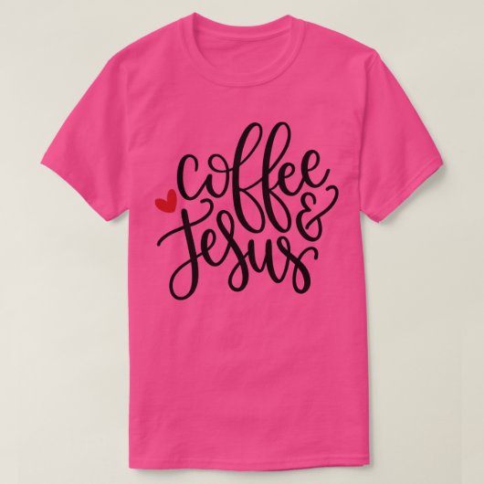 T-shirt Café Et Jésus (Design devant)