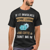 T-shirt Café Et Machine Learning (Devant)
