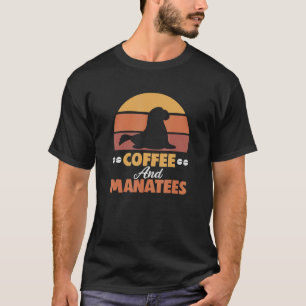 T-shirt Café Et Manates Chubby Manatee