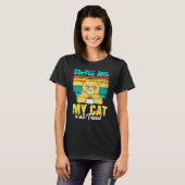 T-shirt Café Et Mon Chat Est Tout Ce Dont J'Ai Besoin (Devant entier)