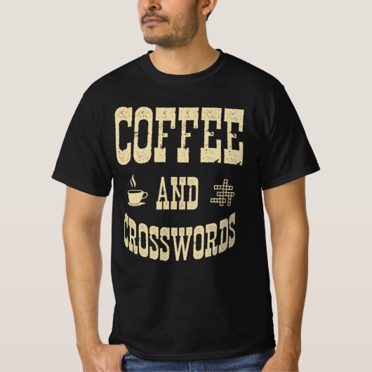 T-shirt Café Et Mots-Croisés (Devant)
