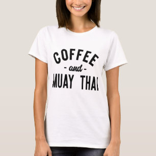 T-shirt Café Et Muay Thai - Funny Martial Arts