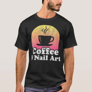 T-shirt Café et ongles pour femmes VNeck