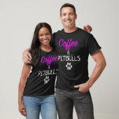 T-shirt Café Et Pitbulls (Unisexe)