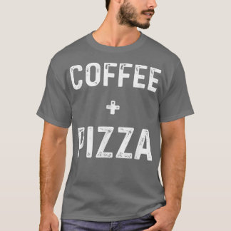 T-shirt Café Et Pizza Nourriture Drôle