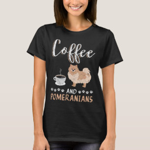 T-shirt Café Et Poméranien 29