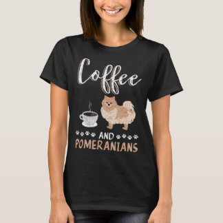 T-shirt Café Et Poméranien 29