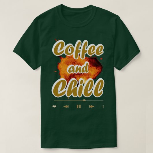 T-shirt Café et réfrigération (Design devant)