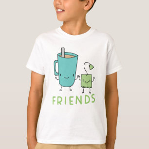 T-shirt Café et sac à thé meilleur ami