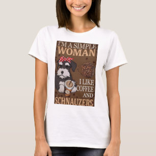 T-shirt Café et Schnauzers