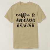 T-shirt Café Et Toast Avocado (Design devant)
