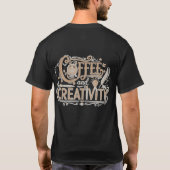 T-shirt Café et Typographie Créative (Dos)