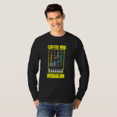 T-shirt Café Et Vie Modulaire Wellenform Synth Nerd Synt (Devant entier)