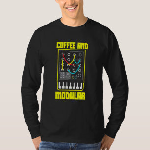 T-shirt Café Et Vie Modulaire Wellenform Synth Nerd Synt