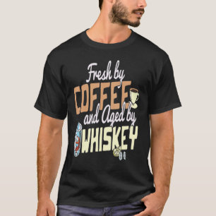 T-shirt Café et Whiskey en soirée Latte AM Whisky