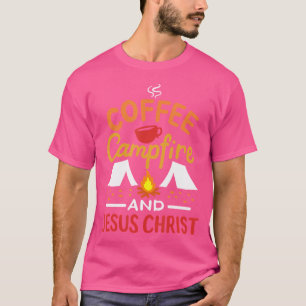 T-shirt Café Feu de Campagne Et Jésus Christ - Christian F
