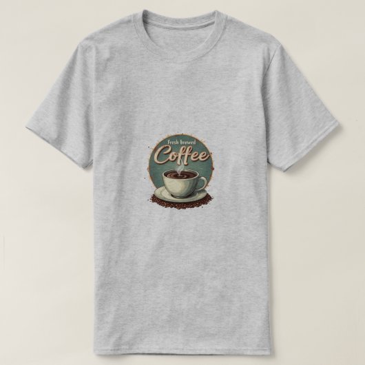 T-shirt Café fraîchement préparé (Design devant)
