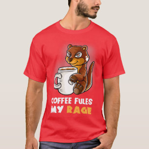 T-shirt Café Fules Ma Rage Dans Ma Mug Caféine Drôle Amusa