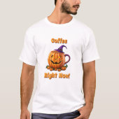 T-shirt Café glacé Halloween Caféine Citrouille Latte (Devant)