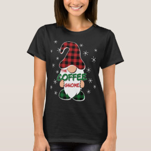 T-shirt Café Gnome Buffalo Plaid Correspondant Famille Chr