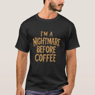 T-shirt Café Halloween Éffrayant caféine Coffeeholic Trick