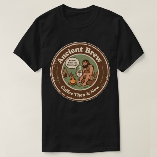 T-shirt Café Hilarious Paleo Morning Brew (Design devant)