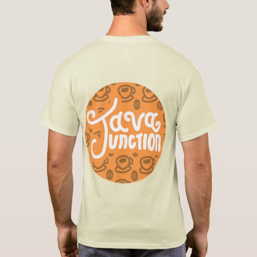 T-shirt Café jonction Java et chemise à haricots orange Re (Dos)
