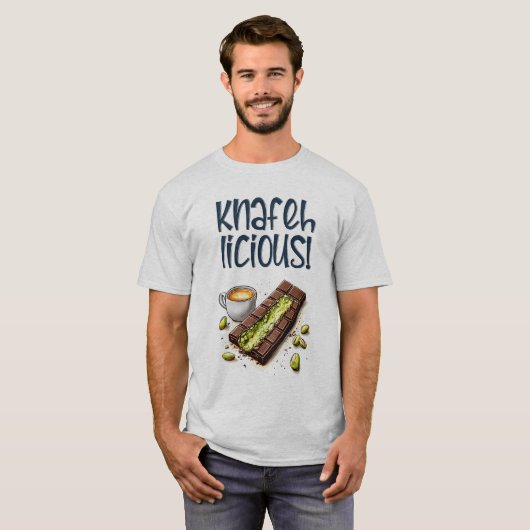 T-shirt Café Knafehlicious Kunafa Pistachio (Devant entier)