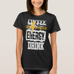 T-shirt Café L'Éclairage Original Boisson D'Énergie