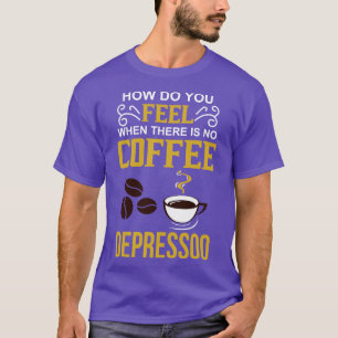 T-shirt Café Lover Caféine Addict Cadeau