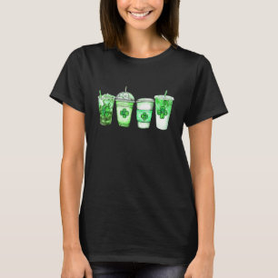 T-shirt Café Lucky Latte Green St. Patrick's Day Irish S