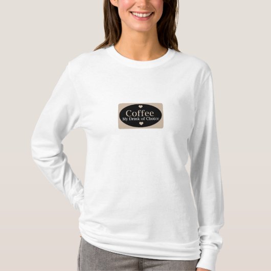 T-shirt Café - Ma boisson de.... (Devant)
