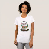 T-shirt Café mignon de chat (Devant entier)