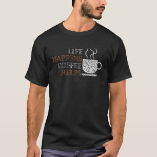 T-shirt Café mignonne en graphisme pour hommes femmes jeun